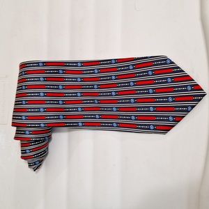 Viva Silk 100% silk necktie - red/blue